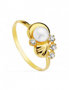 18K SORTIJA COMUNION PERLA... 2