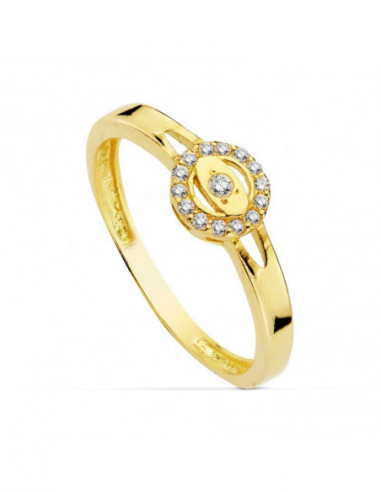 18K SORTIJA COMUNION CIRCONITAS