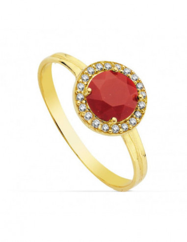 18K SORTIJA ORO AMARILLO MOTIVO...