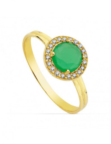 18K SORTIJA ORO AMARILLO MOTIVO...