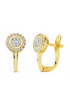 18K PENDIENTES BICOLOR... 2