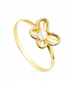 18K SORTIJA MARIPOSA PERLA... 2