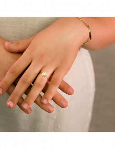 18K SORTIJA ORO AMARILLO COMUNION...