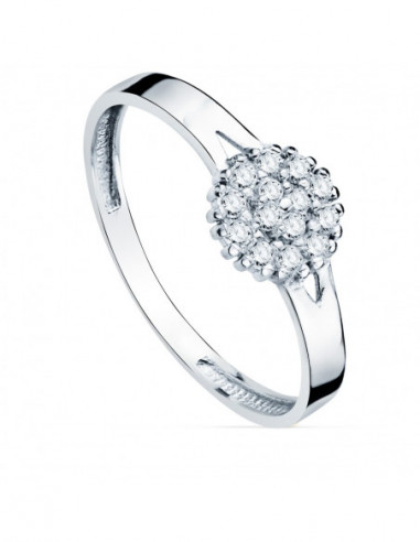 18K SORTIJA ORO BLANCO CUAJO CON...