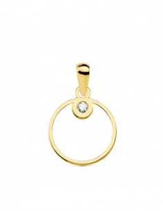 18K COLGANTE CIRCULO... 2