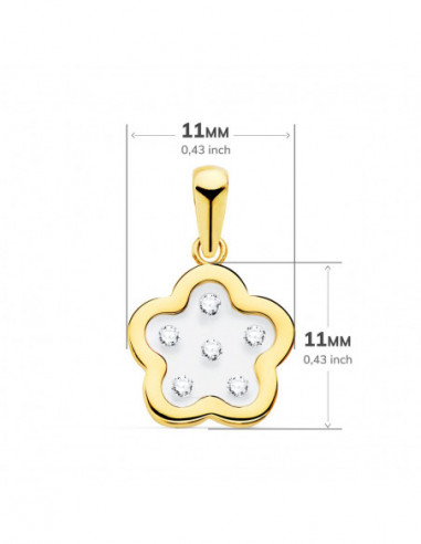 COLGANTE ORO AMARILLO FLOR AIRSHINE...