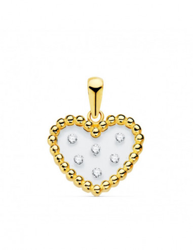 COLGANTE ORO AMARILLO CORAZON...