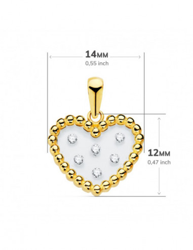 COLGANTE ORO AMARILLO CORAZON...