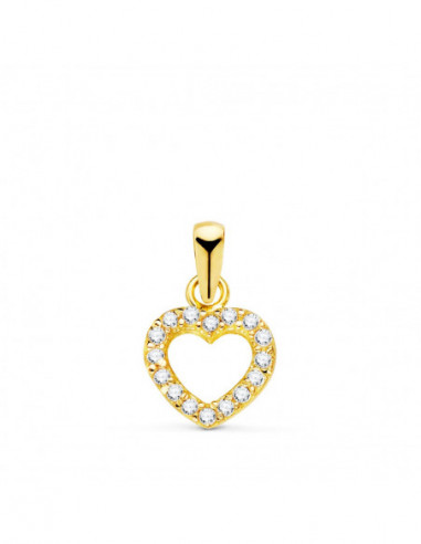 18K COLGANTE ORO AMARILLO CORAZON...