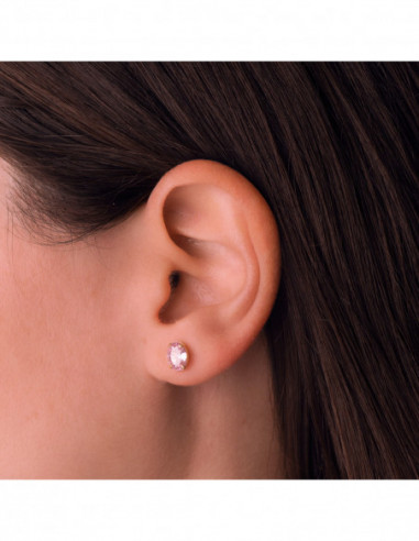 18K PENDIENTES ORO AMARILLO OVAL...