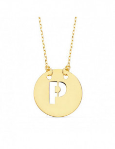18K COLGANTE LETRA  P  15... 2