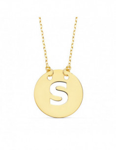 18K COLGANTE LETRA  S  15... 2