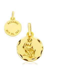 18K HOROSCOPO 13 MM ACUARIO 2