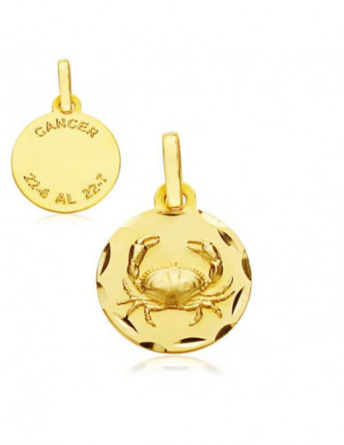 18K HOROSCOPO CANCER 13 MM