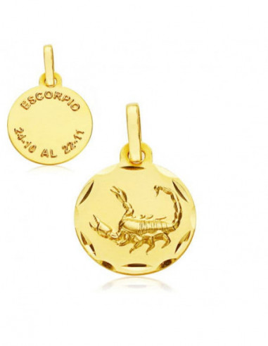 18K HOROSCOPO ESCORPIO 13 MM