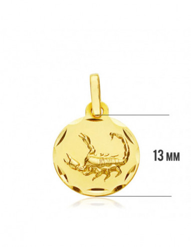 18K HOROSCOPO ESCORPIO 13 MM