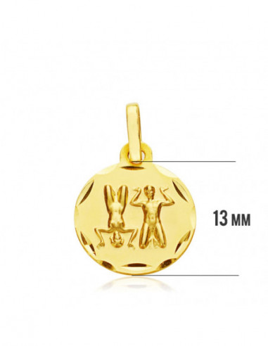 18K HOROSCOPO GEMINIS 13 MM