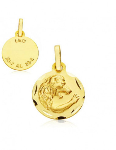 18K HOROSCOPO LEO 13 MM