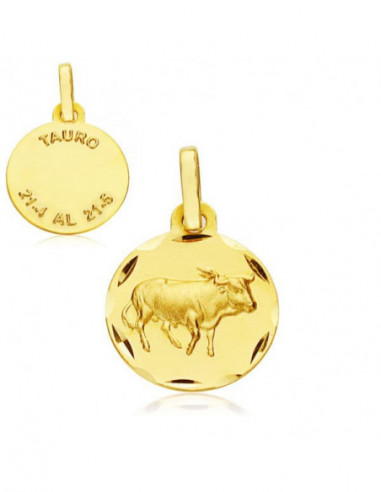 18K HOROSCOPO TAURO 13 MM