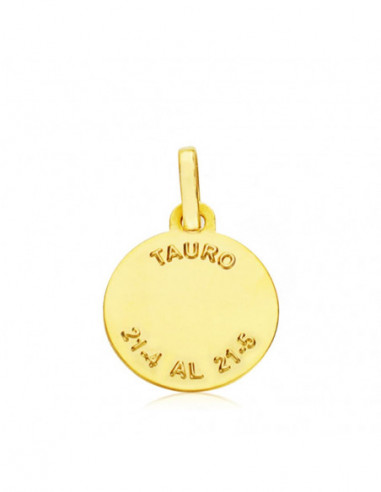 18K HOROSCOPO TAURO 13 MM