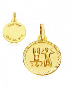 18K HOROSCOPO GEMINIS 20 MM 2