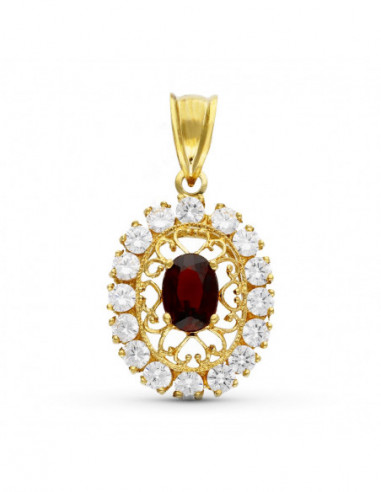 18K COLGANTE ORO AMARILLO FILIGRANA...