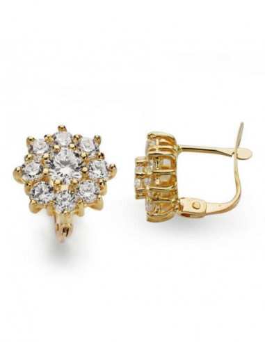 18K PENDIENTES ORO AMARILLO CUAJO...