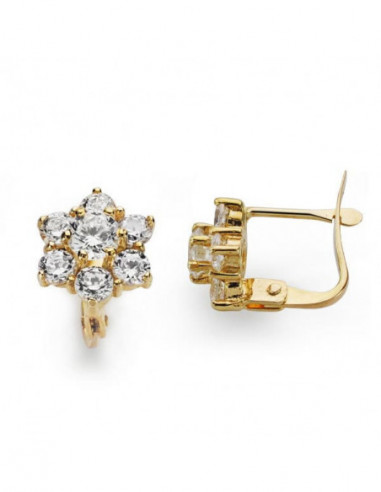 18K PENDIENTES ORO AMARILLO CUAJO...