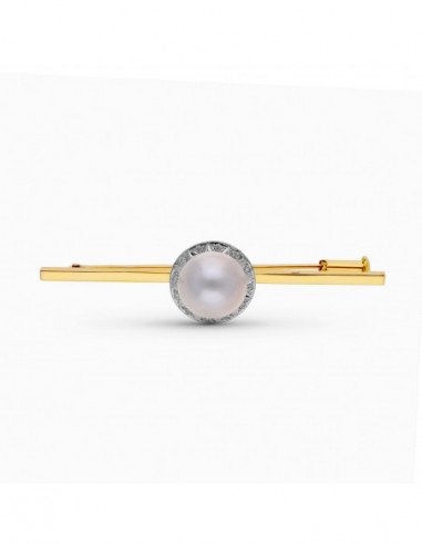 18K ALFILER ORO BICOLOR PERLA...