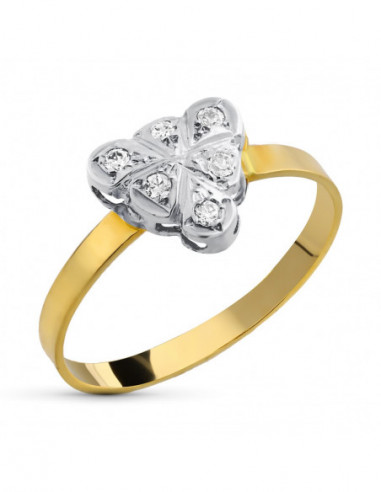 18K SORTIJA ORO AMARILLO CIRCONITAS