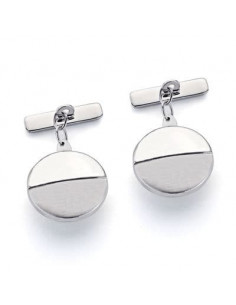 18K GEMELOS ORO BLANCO MATE... 2