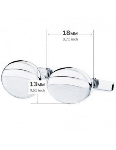 18K GEMELOS ORO BLANCO OVAL MATE Y...