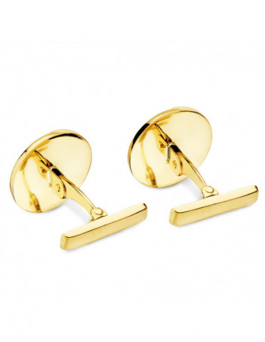 18K GEMELOS ORO AMARILLO REDONDOS...