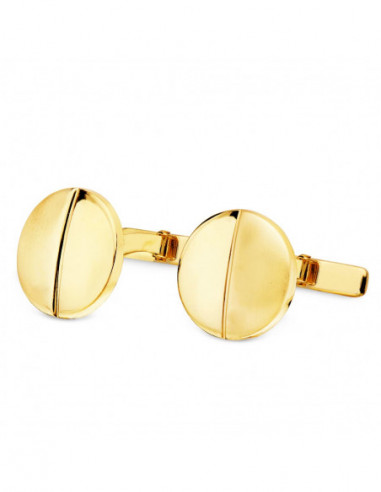 18K GEMELOS ORO AMARILLO REDONDOS...