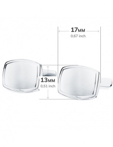 18K GEMELOS ESTAMPACION ORO BLANCO...