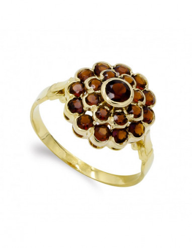 18K SORTIJA ORO AMARILLO CHATON Y 20...