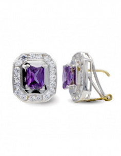 18K PENDIENTES ORO BICOLOR... 2