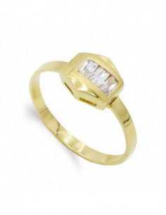 18K SORTIJA ORO AMARILLO Y... 2