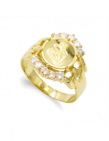 18K SORTIJA ORO AMARILLO MADRE 10...