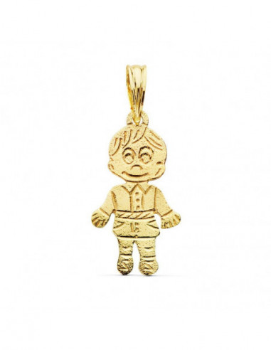 18K COLGANTE NIÑO 17X11 MM