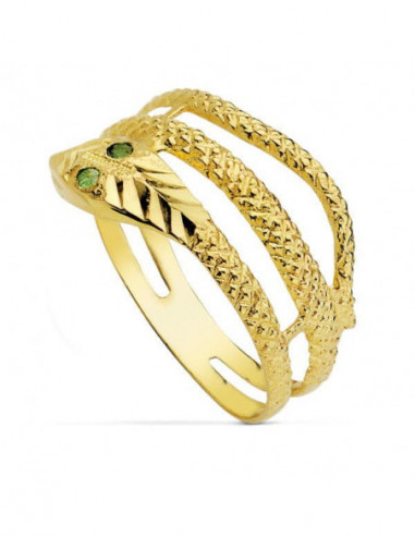 18K SORTIJA ORO AMARILLO SERPIENTE 2...