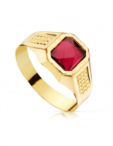 18K SELLO ORO AMARILLO CADETE HUECO...