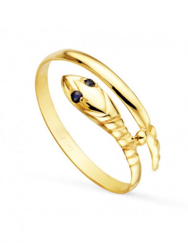 18K SORTIJA ORO AMARILLO SERPIENTE 1...