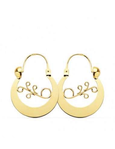 9K CRIOLLAS ORO AMARILLO CANARIA...