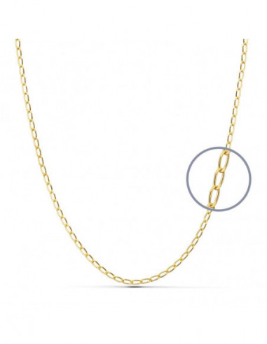 9K CADENA BILBAO 45 CM 2 MM 2.75 GR