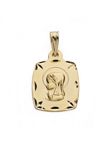 9K MEDALLA VIRGEN NIÑA 19X13 MM