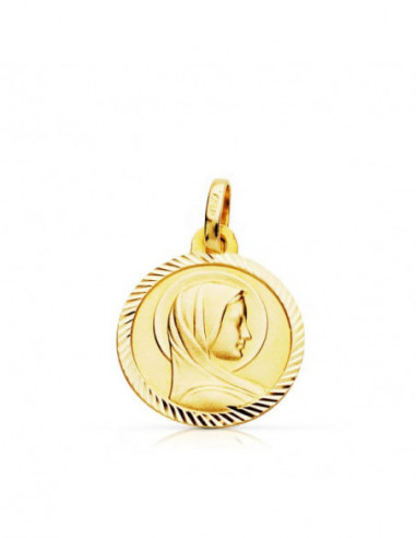 9K MEDALLA VIRGEN FRANCESA 14 MM