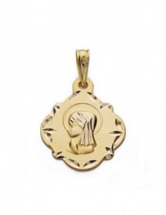 9K MEDALLA VIRGEN NIÑA 16 MM 2