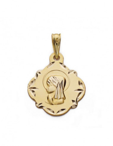 9K MEDALLA VIRGEN NIÑA 16 MM