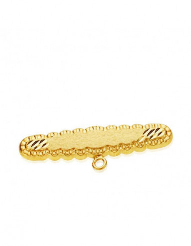 9K ALFILER ORO AMARILLO TALLADO...